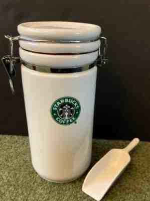 Starbucks Coffee Canister 7" with Seal 2007 scoop - Sold on eBay May, 10th 2019 for $20.00