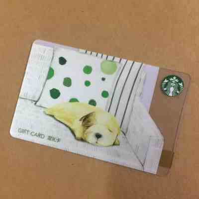 2017 China Starbucks Cute Warm Of Pet Dog Gift Card Pin intact - Sold on eBay May, 16th 2019 for $4.69