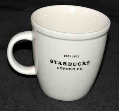 Starbucks Coffee Mug Cup Barista White Black 18 oz 1971 Large 2001 - Sold on eBay May, 17th 2019 for $15.99