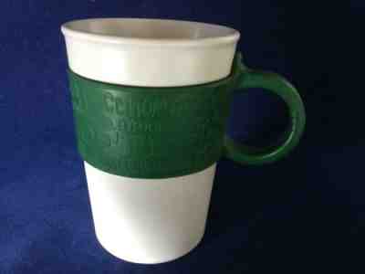Pair of 2 Starbucks 2008 White Mug Green Silicone Rubber Band Coffee Mugs/Cups - Sold on eBay May, 20th 2019 for $24.99