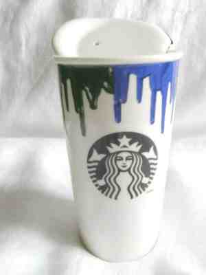 2014 Starbucks "Band Of Outsiders" Paint Drip Coffee Cup, Tumbler, Mug "DRIP" - Sold on eBay May, 16th 2019 for $14.95