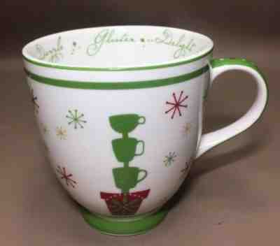 Starbucks 2006 Coffee Cup Mug Topiary Holiday Green 16 oz Glisten Dazzle Delight - Sold on eBay May, 13th 2019 for $8.00