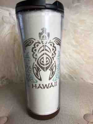 STARBUCKS HAWAII 2007/11 Travel Mug Tumblr Tribal Sea Turtle 16 oz Coffee Cup - Sold on eBay May, 10th 2019 for $7.00