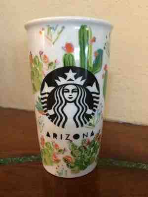 NEW OLD STOCK 2016 RARE! Starbucks Arizona Cactus Cacti Travel Tumbler Cup