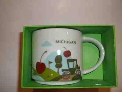  Starbucks "You are Here" Coffee Mug Michigan  NIB  - Sold on eBay May, 16th 2019 for $19.95