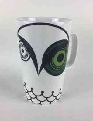 Starbucks 16 Oz Owl Green Eye White Ceramic Coffee Mug Limited Edition 2014 - Sold on eBay May, 16th 2019 for $11.95