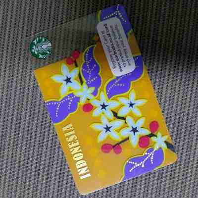  RARE Starbucks 2014 Indonesia Card - Sold on eBay May, 16th 2019 for $8.99