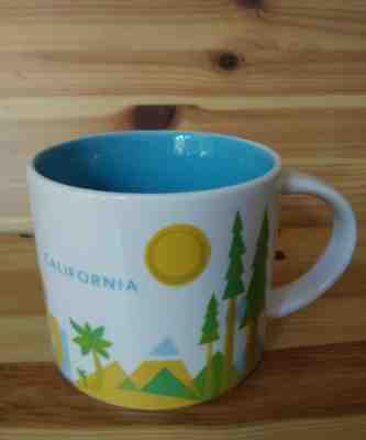 STARBUCKS COFFEE 14 OZ. MUG CALIFORNIA YOU ARE HERE SERIES 2013 YAH - Sold on eBay Apr, 29th 2019 for $19.95