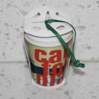 Starbucks 2017 California Holiday Christmas Tree Ornament Mini New Cup Mug - Sold on eBay Apr, 29th 2019 for $4.99