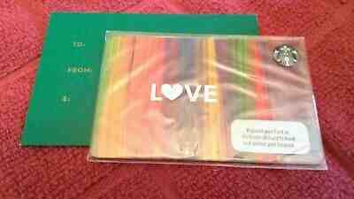STARBUCKS Philippines Valentine LOVE Gift Card w/NEW Green Envelope US Seller! - Sold on eBay May, 15th 2019 for $11.33