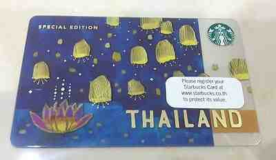 Starbucks Card Thailand Special Edition 2015 Loy Loi Krathong Festival n Sleeve - Sold on eBay May, 12th 2019 for $17.00