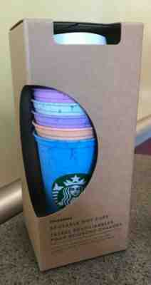 Starbucks 2019 Reusable Marble Color Hot Cups 6 Set, Brand New, Limited Edition - Sold on eBay May, 23rd 2019 for $25.00