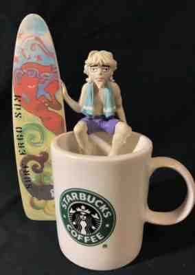 Starbucks Doonesbury by Garry Trudeau Limited Edition Surfboard Coffe Cup (Mug) - Sold on eBay May, 16th 2019 for $45.00