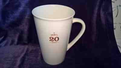 Tall Starbucks Mug White Venti 20 oz  6.25" tall from 2010 EST. 1971 Retired - Sold on eBay Apr, 19th 2019 for $19.77