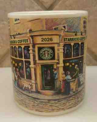 Starbucks Barista Coffee Mug 2026 City Street LARGE 18 Fl. Oz. Mug Year 2001  - Sold on eBay May, 22nd 2019 for $4.50