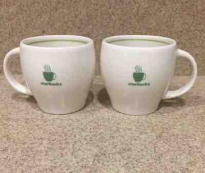 2 Starbucks Barista 2003 Green White Abbey Cappuccino Espresso Coffee Cup Mug  - Sold on eBay Apr, 26th 2019 for $10.00