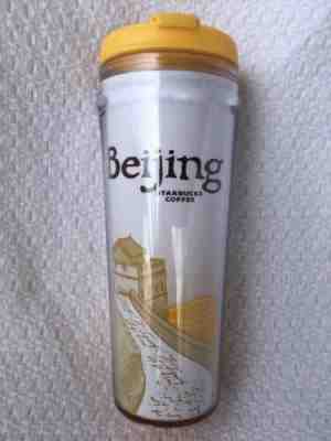 Starbucks Coffee Tumbler Beijing 2004 Icon Series Yellow Travel Mug Cup 12 oz. - Sold on eBay Apr, 30th 2019 for $12.50