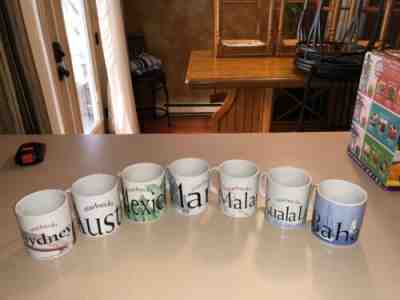 Lot of 7 Starbucks Collectible City Mugs 2005-2008 - Sold on eBay May, 4th 2019 for $50.00