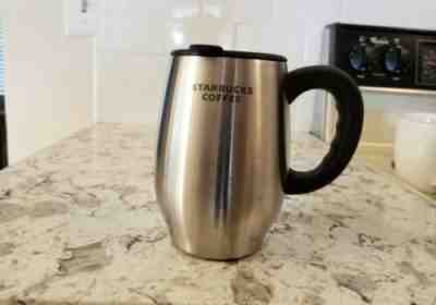Starbucks Stainless Steel Chubby Clyde  Tumbler Mug with Lid 16oz 2006, - Sold on eBay May, 13th 2019 for $24.99