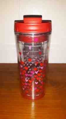 Starbucks 2007 Valentine Red Pink Heart Balloons Travel Coffee Mug Tumbler 8oz - Sold on eBay May, 10th 2019 for $4.00