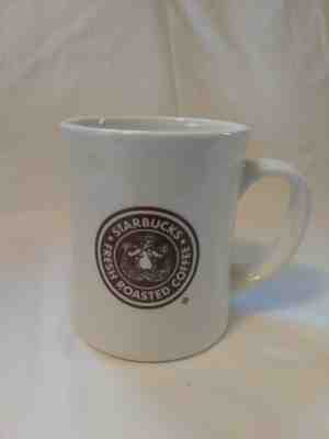 STARBUCKS COFFEE MUG "FRESH ROASTED"   BROWN & GREEN MERMAID LOGO 2008 16 OUNCE - Sold on eBay May, 10th 2019 for $15.00