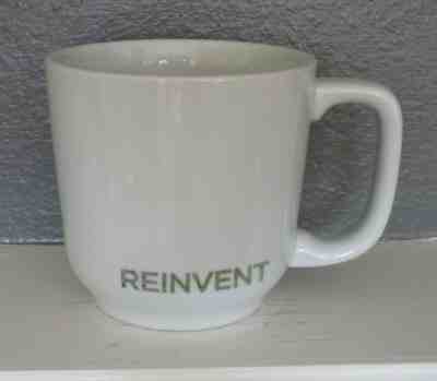 Starbucks Coffee 2009 "REINVENT" Mug Cup White 14oz Toki, Japan - Sold on eBay May, 12th 2019 for $4.00