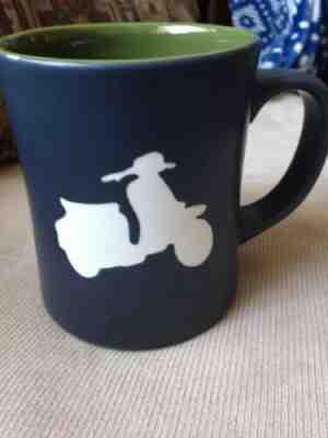Starbucks 2011 Scooter Vespa Charcoal Matte Finish Green Coffee Mug Tea Cup - Sold on eBay May, 12th 2019 for $7.99