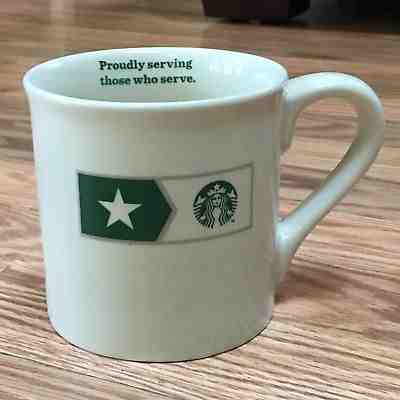 Starbucks Proudly Serving Those Who Serve Mug 14 fl oz Military USA 2013 - Sold on eBay May, 4th 2019 for $19.54