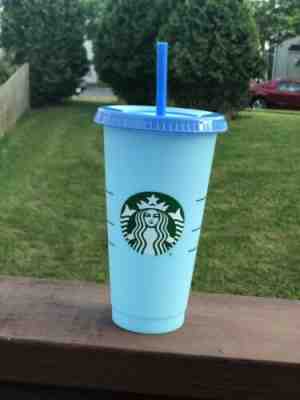 Starbucks COLOR CHANGING 1 SINGLE Cold Cup 24oz Blue Sky Cobalt *IN HAND* - Sold on eBay Jun, 1st 2019 for $21.00