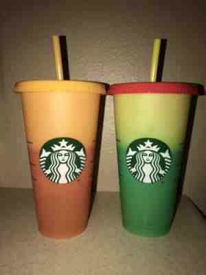 Starbucks Color Changing Cups - NEW (set Of 2) - IN HAND - Sold on eBay Jun, 1st 2019 for $21.01