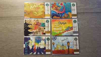 6 Starbucks Japan cards TOKYO NAGOYA KYOTO OSAKA OKINAWA YOKOHAMA (OLD LOGO) - Sold on eBay Jun, 1st 2019 for $199.99