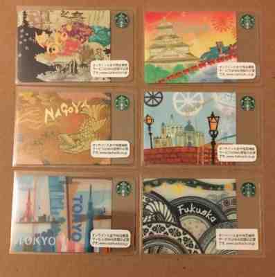 Starbucks Japan Geography Kyoto Tokyo Fukuoka Osaka Yokohoma Nagoya Card Set - Sold on eBay Jun, 1st 2019 for $54.00