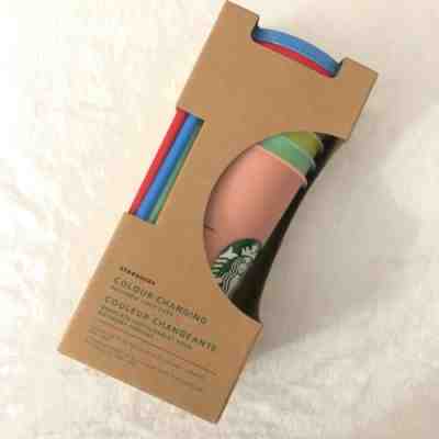 NEW Starbucks Color Changing Cold Cups VENTI 5 Cups REUSABLE RARE - Sold on eBay Jun, 1st 2019 for $69.99