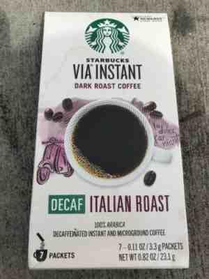 Lot Of 60 Starbucks Italian Decaf Roast Via Instant Coffee Packets December 2019 - Sold on eBay Jun, 1st 2019 for $31.50
