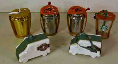 Starbucks Christmas Ornaments Holiday Cup Mug Lot of 6 Silver Gold Clear Trucks - Sold on eBay Jun, 1st 2019 for $22.00