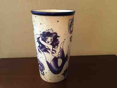 Starbucks 2016 Tattoo Art Siren Mermaid Blue Traveler Tumbler 12 oz - Sold on eBay Jun, 1st 2019 for $38.00
