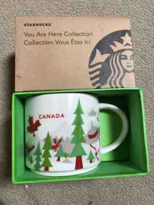 Starbucks Canada Coffee Mug You Are Here 2013 Green/Red Style New In Box - Sold on eBay May, 31st 2019 for $35.00