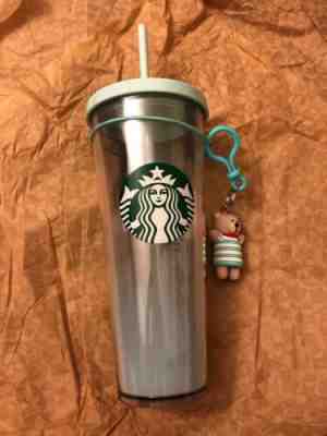Starbucks Korea Aqua Marine Figure Charm Tumbler 710ml Limited Summer Ed - Sold on eBay May, 31st 2019 for $32.00