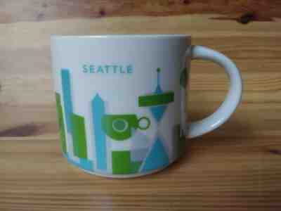 New Seattle Starbucks You Are Here Mug YAH 14 oz 2014 Retired, w/ tag - Sold on eBay May, 31st 2019 for $19.95