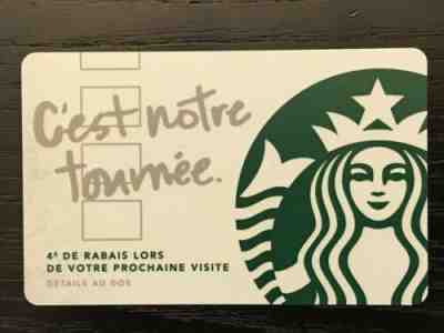 2013 STARBUCKS Card RARE Recovery Card French Canada First Version Issued - Sold on eBay May, 31st 2019 for $95.00