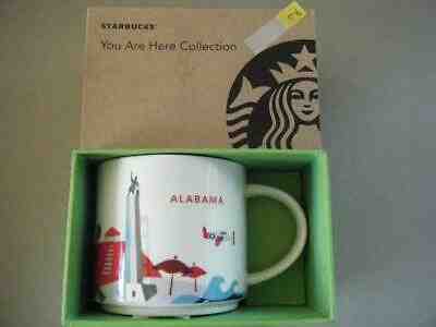 NEW Starbucks YAH ALABAMA 2016 Mug 14 oz You Are Here - Sold on eBay May, 31st 2019 for $19.00