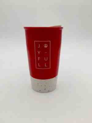 New Starbucks Ceramic Drink Travel Tumbler JOY-FULL Christmas Holiday Joyful - Sold on eBay May, 31st 2019 for $15.99