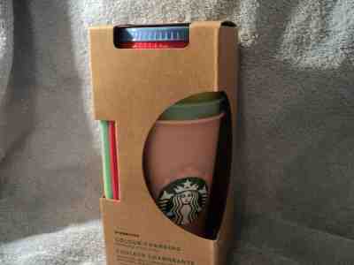 Starbucks Color-Changing Cups 5 Cups  5 Lids 5 Straws Reuseable  SOLD  OUT 2019 - Sold on eBay May, 31st 2019 for $63.00