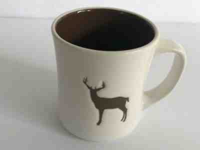 Starbucks Coffee Cup Mug Deer Stag Elk Antlers Embossed 2008 - Sold on eBay May, 31st 2019 for $21.95