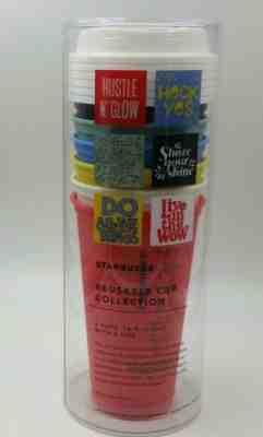 2017 New Starbucks Reusable Cup Collection Limited Edition Lot of 6 with 6 Lids - Sold on eBay May, 31st 2019 for $18.99