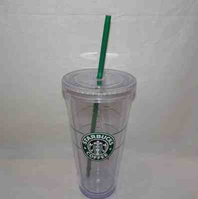 Starbucks Clear Acrylic Cold Cup Tumbler 20 oz Venti Plastic Iced Coffee Siren - Sold on eBay May, 31st 2019 for $16.50