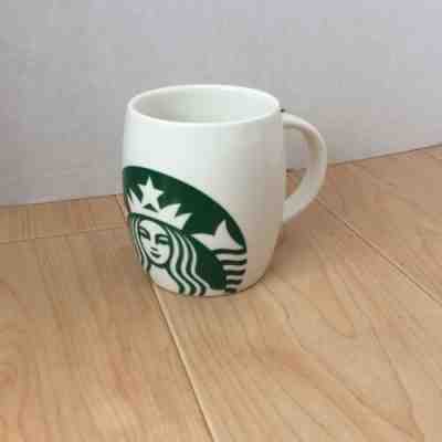 Starbucks 2010 Mermaid Siren Logo Classic Coffee Cup Mug Barrel White Green  - Sold on eBay May, 31st 2019 for $18.99