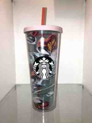 Starbucks Valentines 2019 Tumbler Floral Art BPA FREE Venti 24oz Coffee LIMITED! - Sold on eBay May, 31st 2019 for $39.95