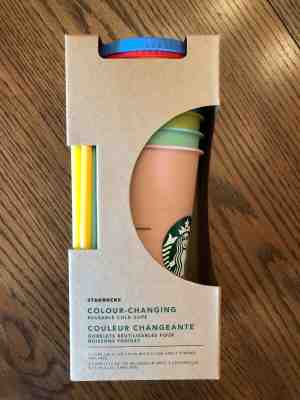 Starbucks Color Changing Reusable Cold Cup Summer 2019 Venti Iced Coffee Tea - Sold on eBay May, 31st 2019 for $69.99