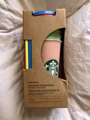 Starbucks COLOR CHANGING Cold Cups (5 Cups) - Sold on eBay May, 31st 2019 for $60.00